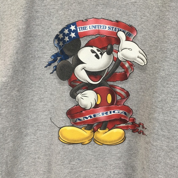 Vintage Disney Mickey Mouse USA Patriotic T-shirt - Picture 2 of 7